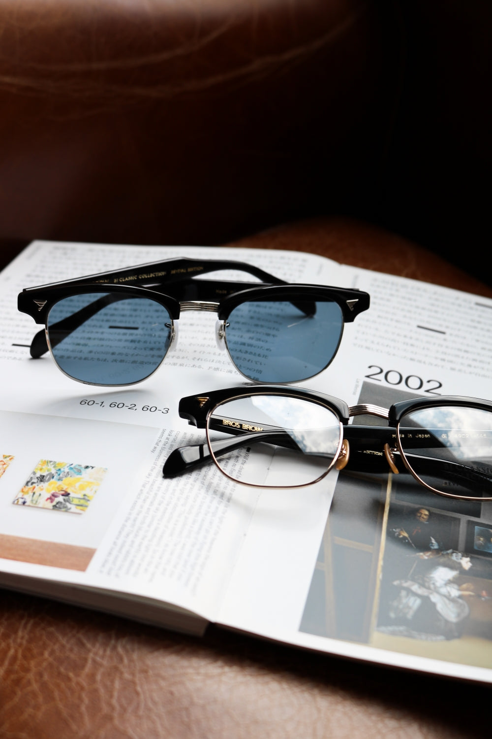ビージェークラシック BJ classic  BROS BROW ハーフリムサングラス メンズ 49□21-145 BJ CLASSIC COLLECTION BROS BROW ビージェークラシックコレクション