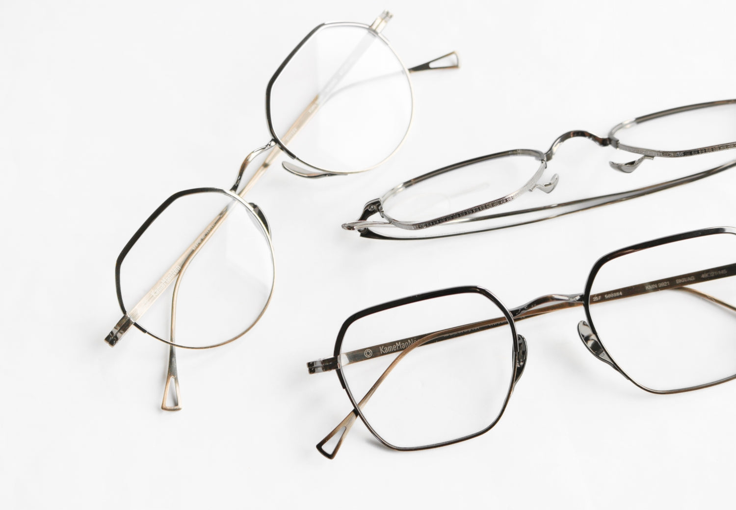 Kamemannen 106 メガネ New》 KameManNen model:KMN 1114 size:48□22 color:HAV/AG