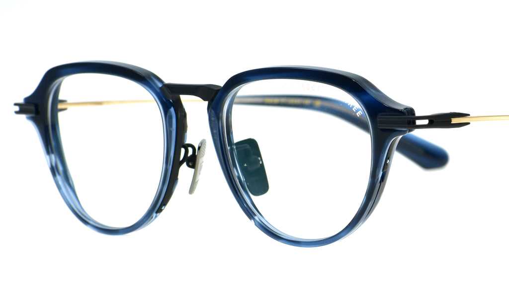AEGEUS THREE Indigo Swirl Matte Black White Gold DTX447 A 03