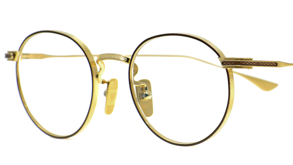 JOURNEY TWO Brushed White Gold Mahogany DTX168 A 02 – 岡山眼鏡店