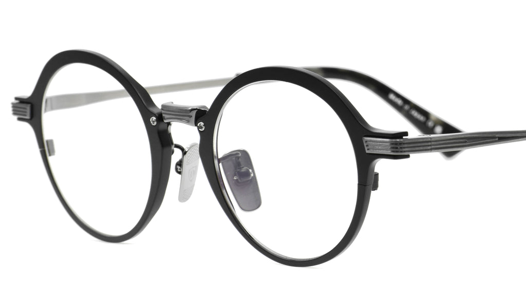 RADICON-TWO Matte Black Antique Silver DTX185 A 01 – 岡山眼鏡店