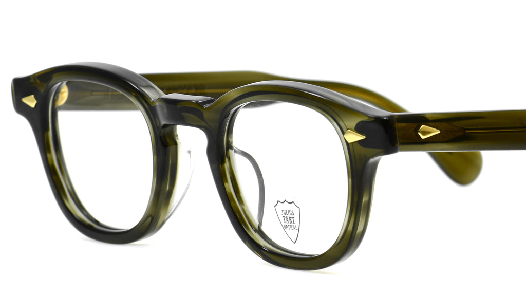 謙一様　アオリスタ AR 44□24 Gold Olive Green Sasa – 岡山眼鏡店
