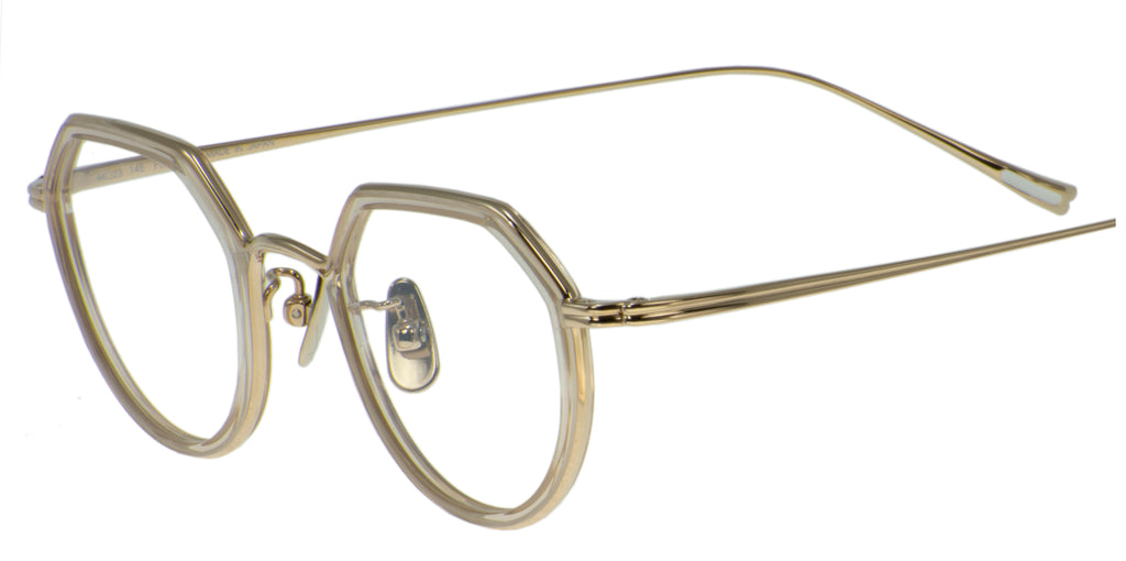 U-136 01 Clear Brown/White Gold – 岡山眼鏡店