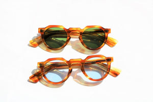 【Lesca LUNETIER】CROWN PANTO 8mm Upcycling Acetate LIMITED EDITION｜岡山眼鏡店