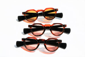 【Lesca LUNETIER】CROWN PANTO 8mm バチテンプル Upcycling Acetate LIMITED EDITION｜岡山眼鏡店