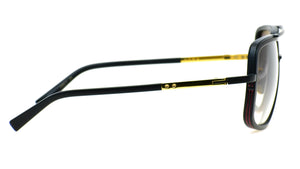 MACH ONE Matte Black-Matte Black Front/end piece-18K Temples(SUN)