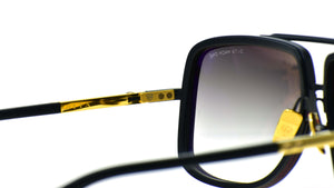 MACH ONE Matte Black-Matte Black Front/end piece-18K Temples(SUN)