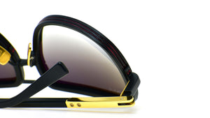 MACH ONE Matte Black-Matte Black Front/end piece-18K Temples(SUN)
