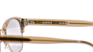 HOPPER 3 Clear Brown Shirring Gold