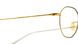 YUICHI TOYAMA. U-108 Herbert for no glasses 別注 Gold/Beige Brown